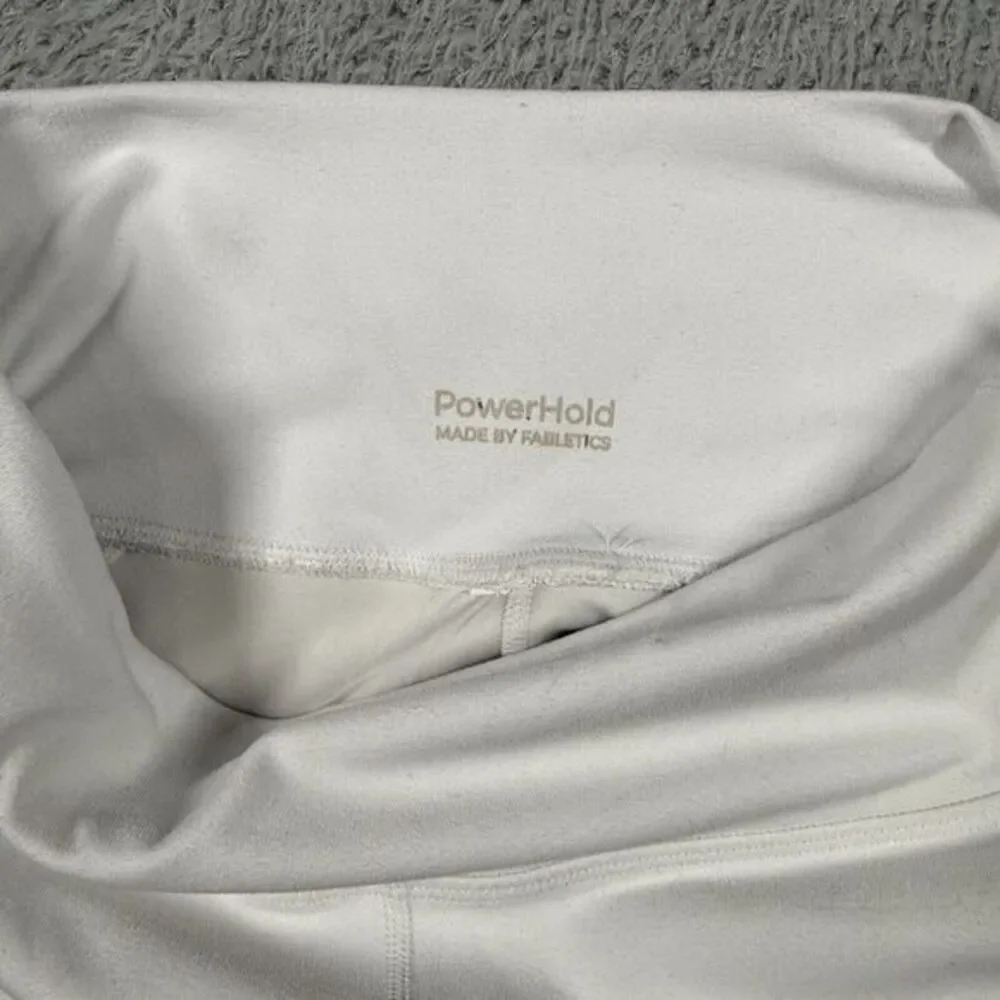 Fabletics‎ Powerhold Leggings Yoga Athletic White  Women's Size Small